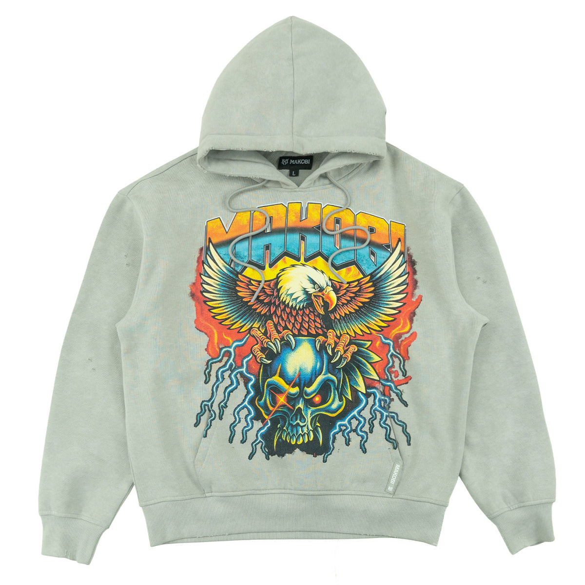M4262 Atos Pull Over Hoodie - Gray