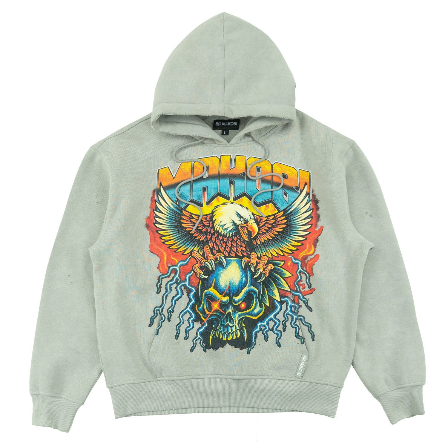 M4262 Atos Pull Over Hoodie - Gray