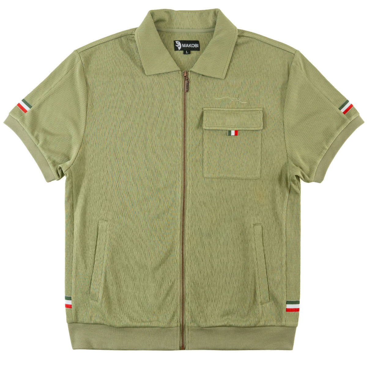 Makobi M428 Moreli Knit Short Sets in Olive, view 7