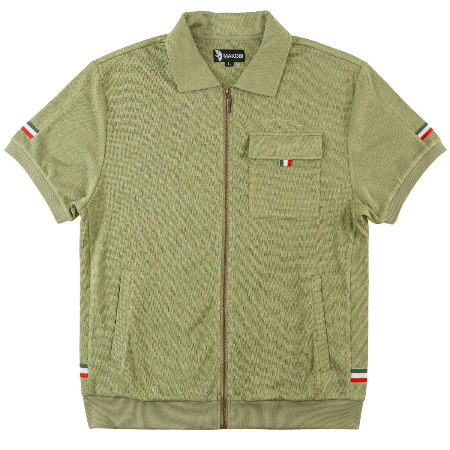 Makobi M428 Moreli Knit Short Sets in Olive, view 7