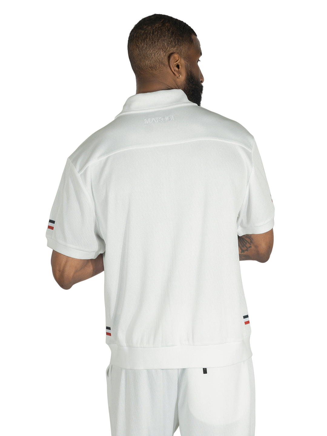 پیراهن پولو M383 ماکوبی لوچیانو - سفید
