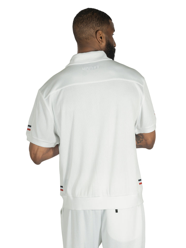 پیراهن پولو M383 ماکوبی لوچیانو - سفید