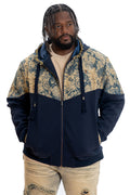 Makobi M4296 Veroma Tapestry Hoodie in Navy, view 2