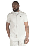 Makobi M429 Bellucci Vegan Leather Shirt in White