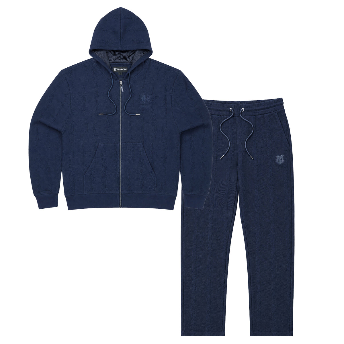 M4320 Gianni Jacquard Set - Navy