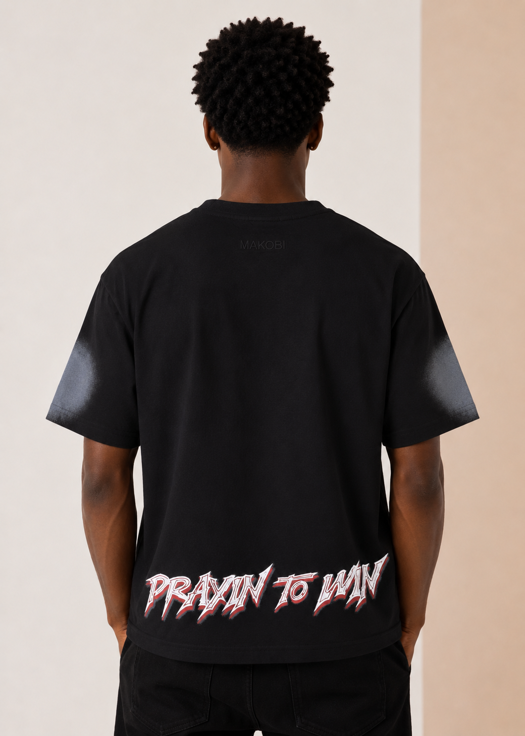 M432 Sinners Prayed Boxed Tee - Black