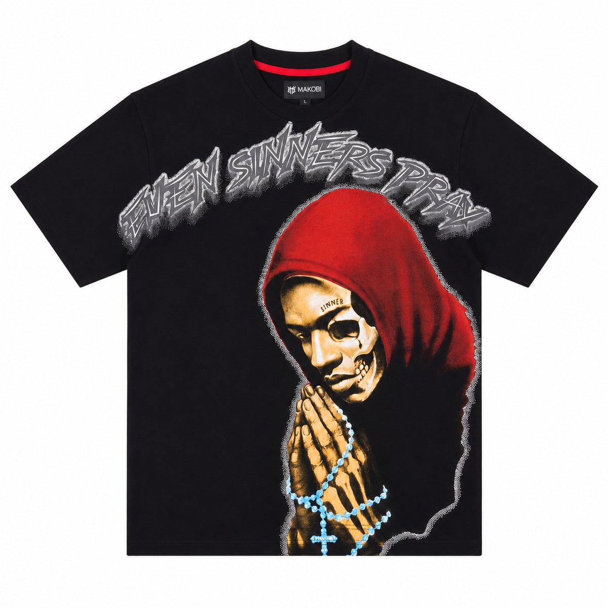 M432 Sinners Prayed Boxed Tee - Black
