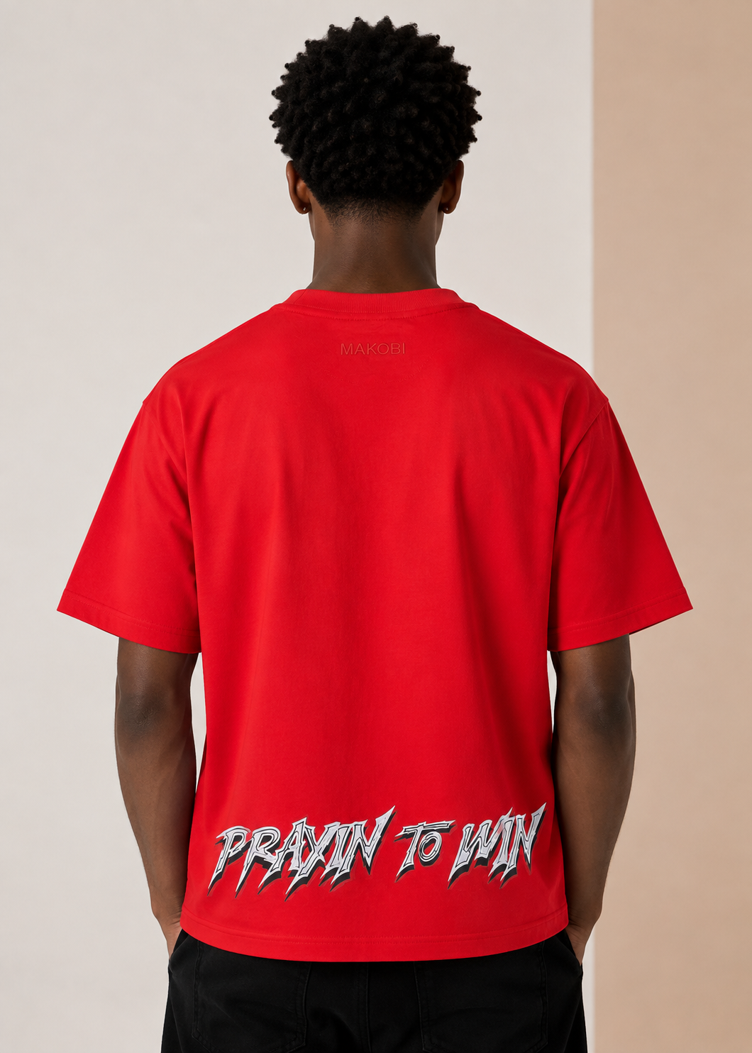 M432 Sinners Prayed Boxed Tee - Red