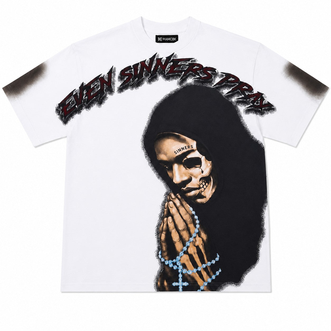 M432 Sinners Prayed Boxed Tee - White