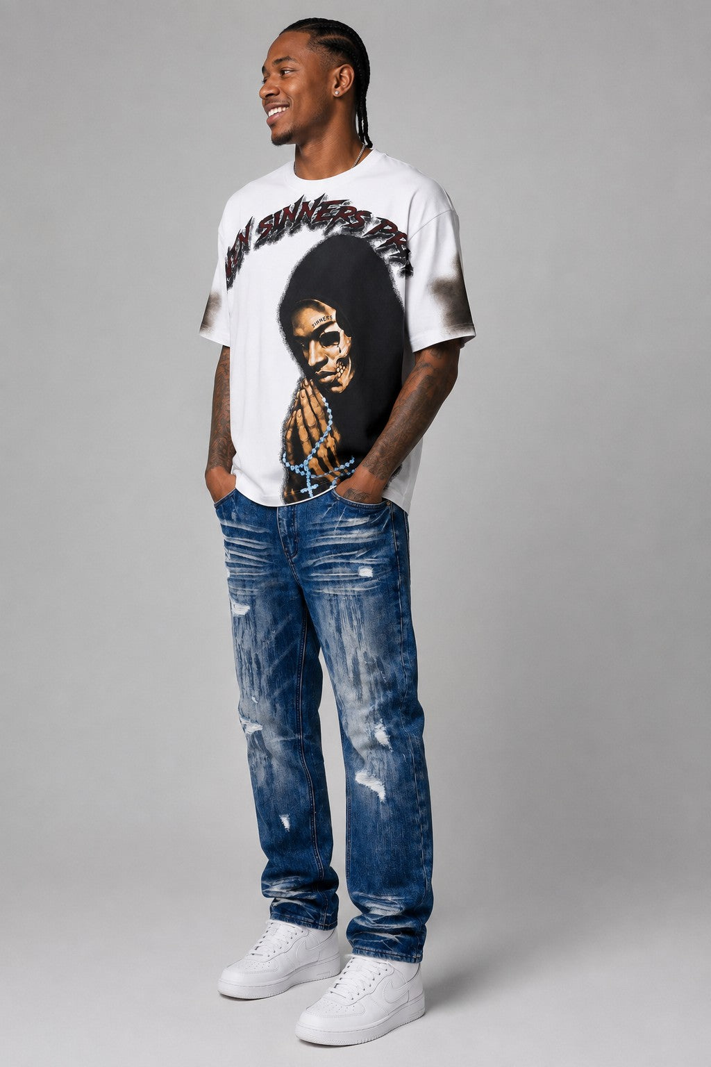 M1647 Jevanni Straight Cut Jeans - Dark Wash