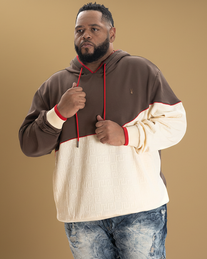 M4332 Bianchi Jacquard Hoodie - Brown