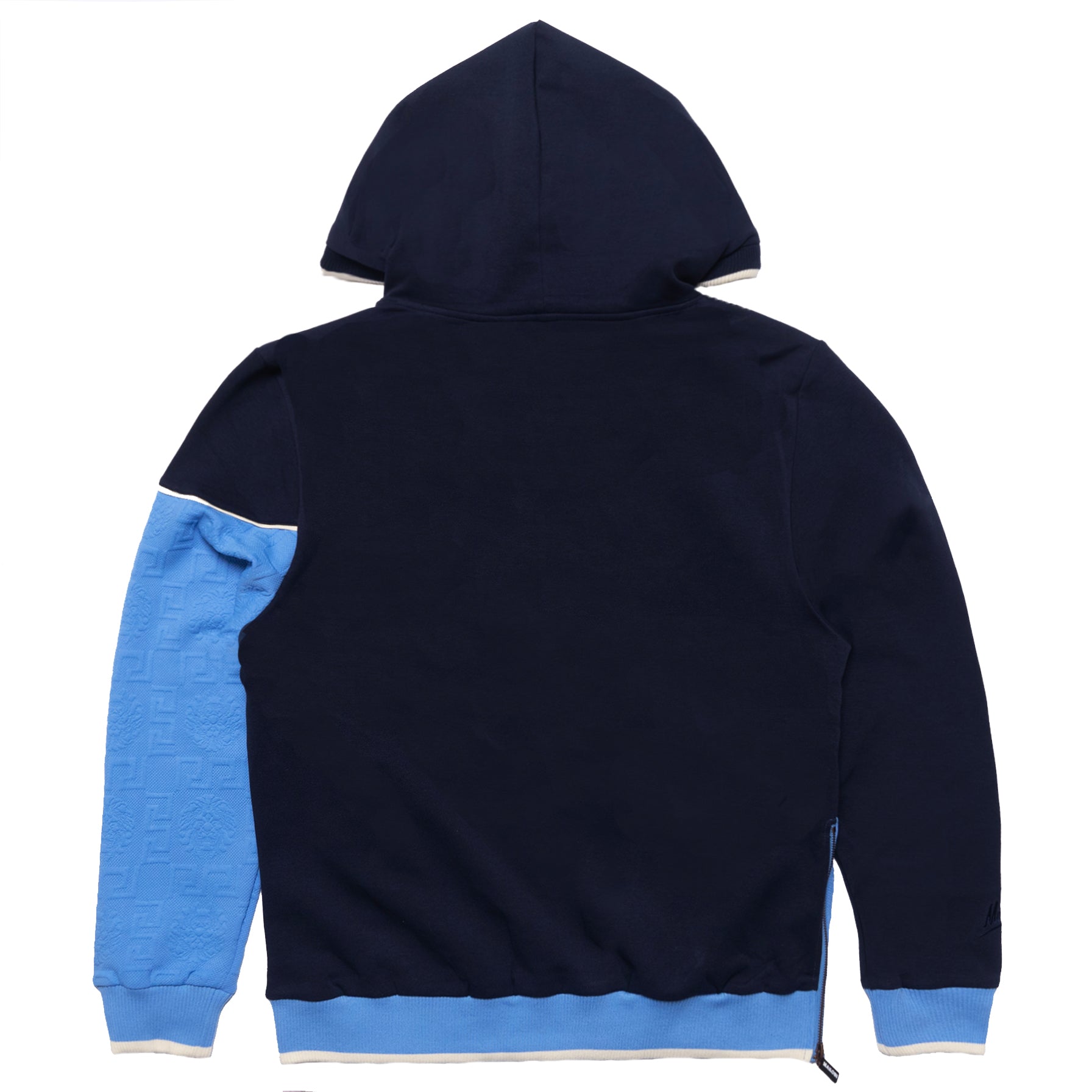 Makobi M4332 Bianchi Jacquard Hoodie in Navy, view 4