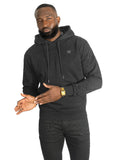 M4343  Romani Pull Over Hoodie - Black
