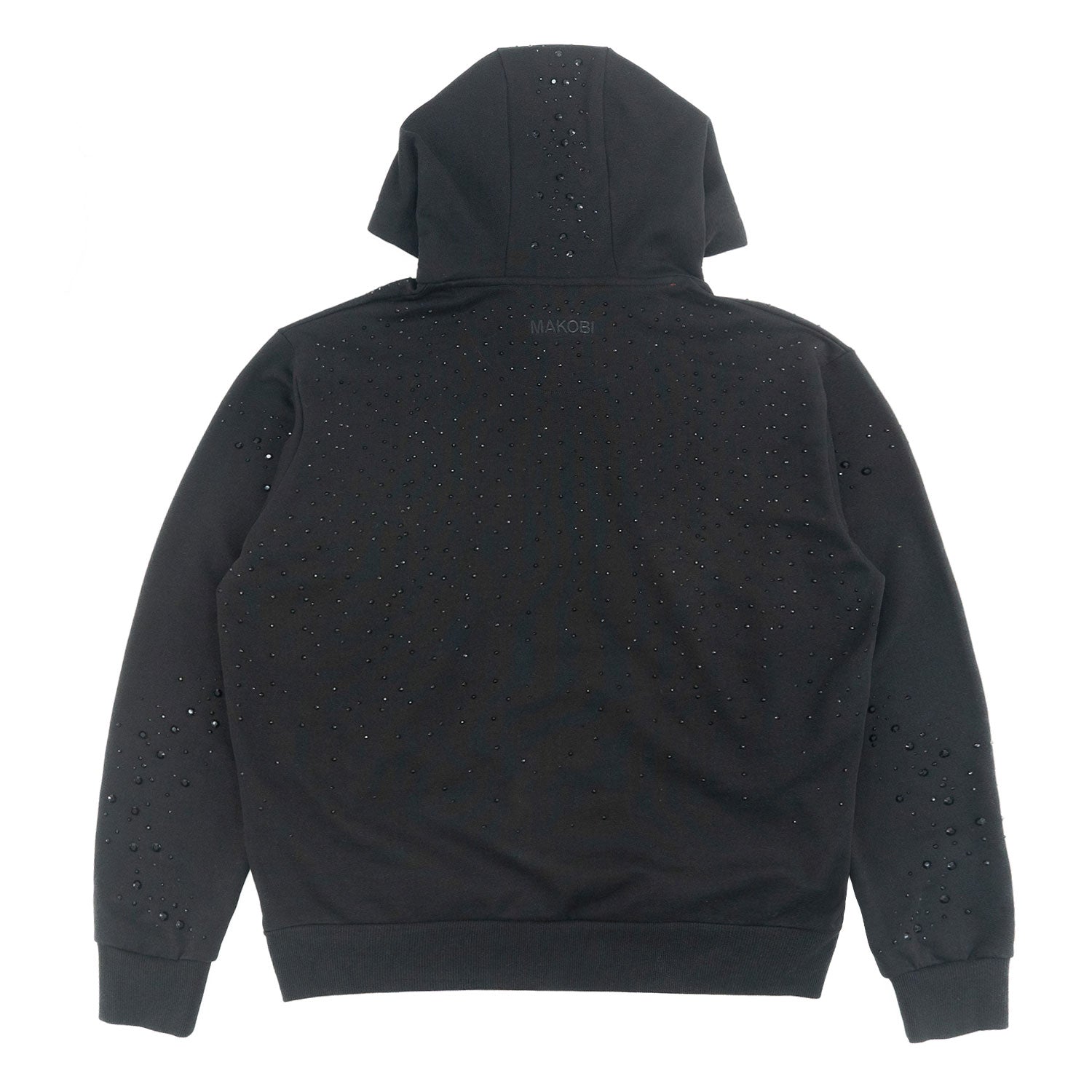 M4343  Romani Pull Over Hoodie - Black