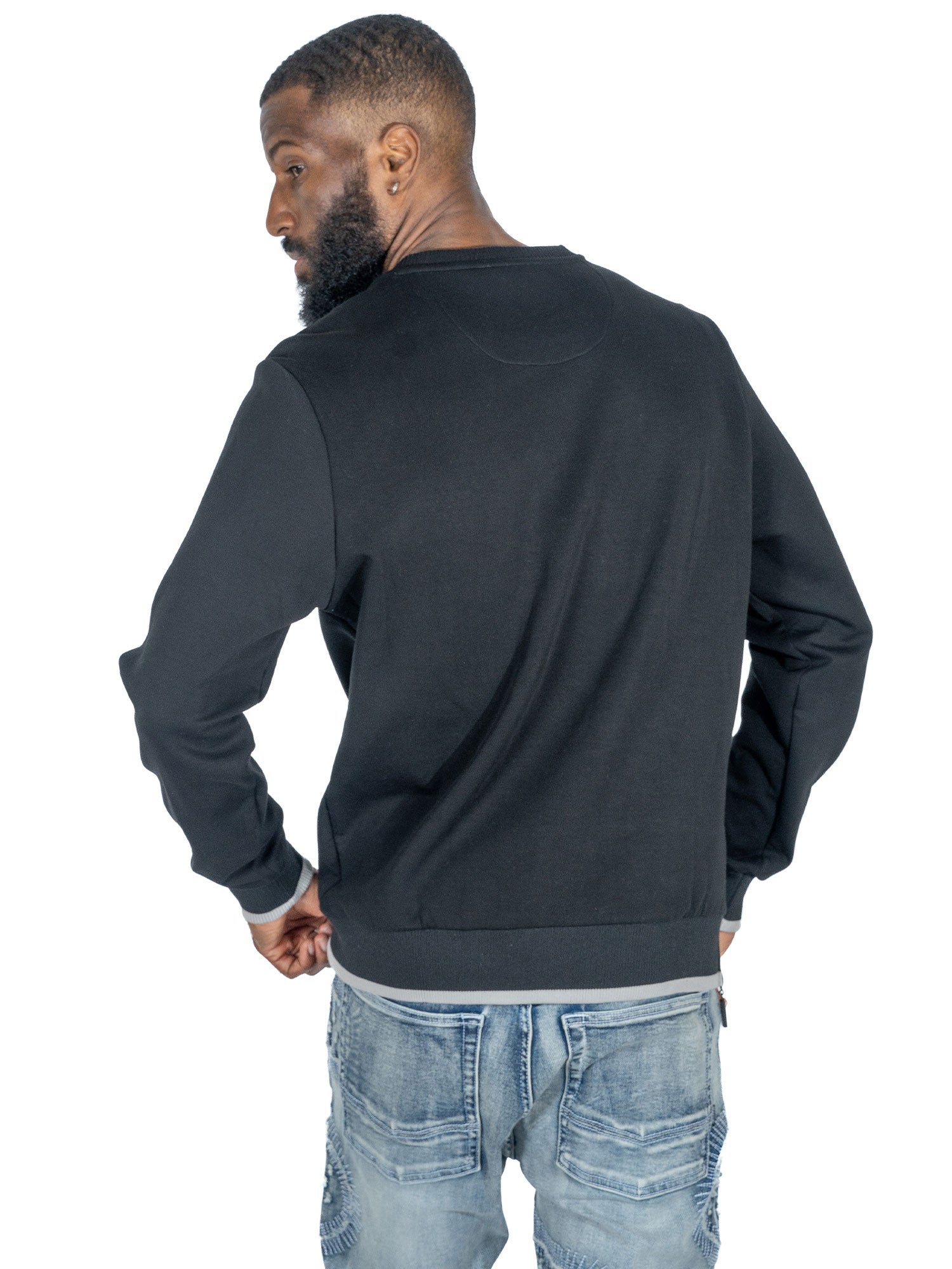 M4344 Berteli Crewneck Sweatshirt - Black