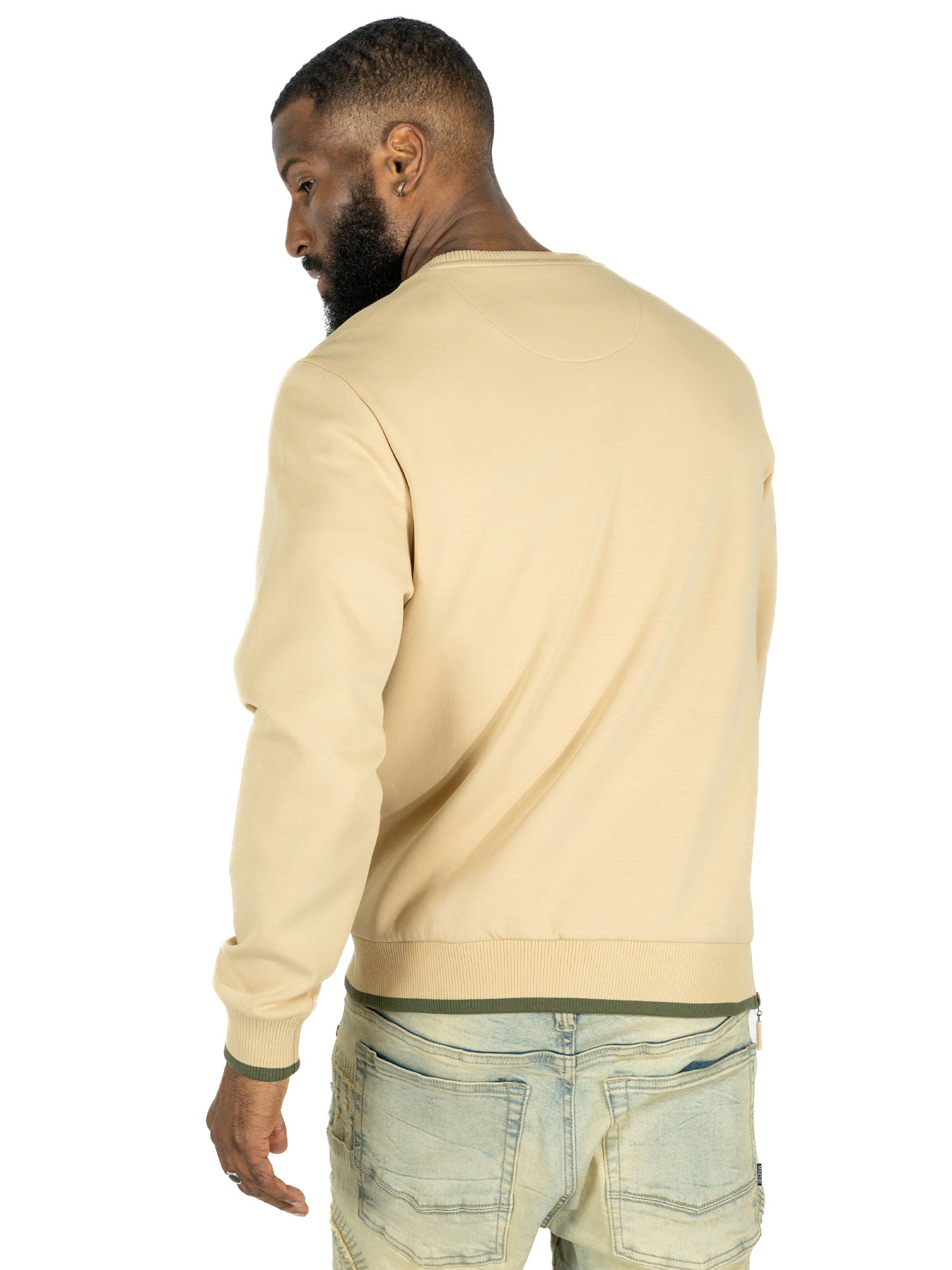 M4344 Berteli Crewneck Sweatshirt - Khaki