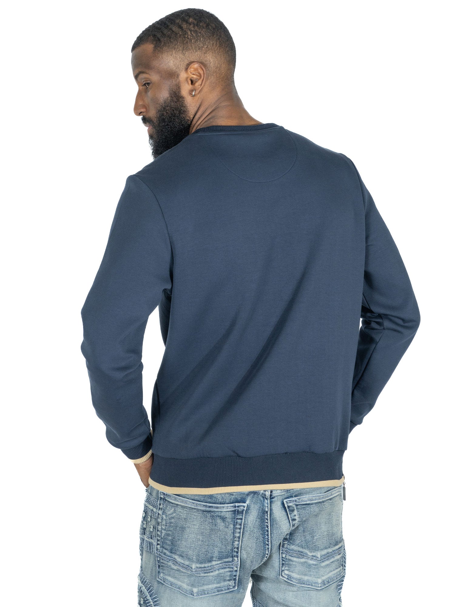 M4344 Berteli Crewneck Sweatshirt - Navy