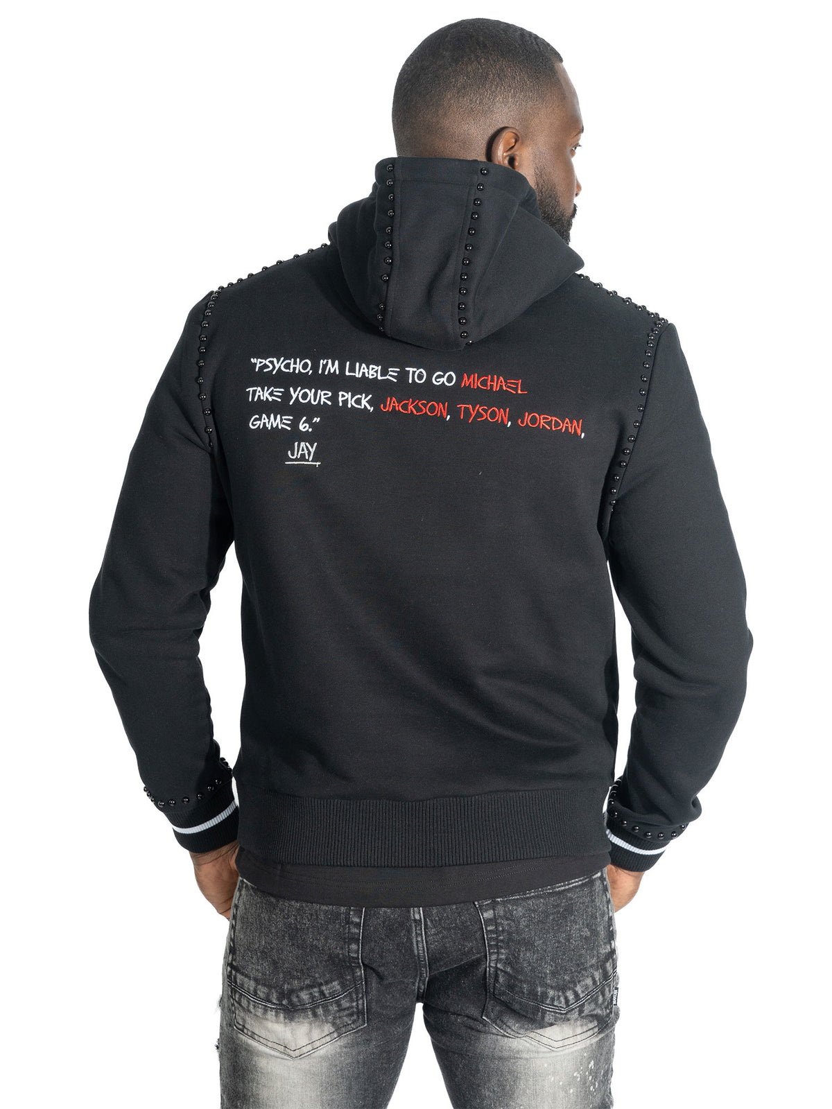 M4353 Iconic Pull Over Hoodie- Black