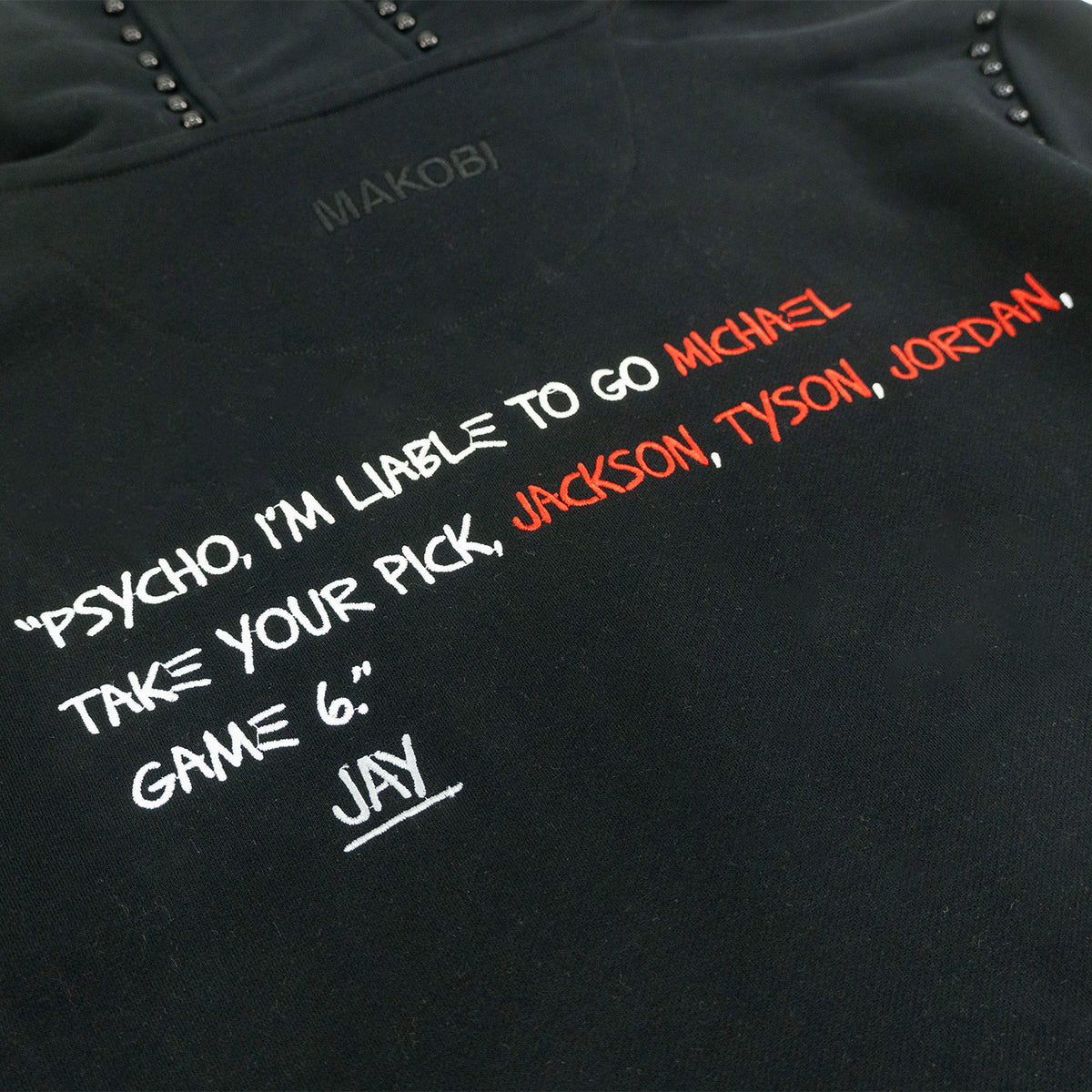 M4353 Iconic Pull Over Hoodie- Black