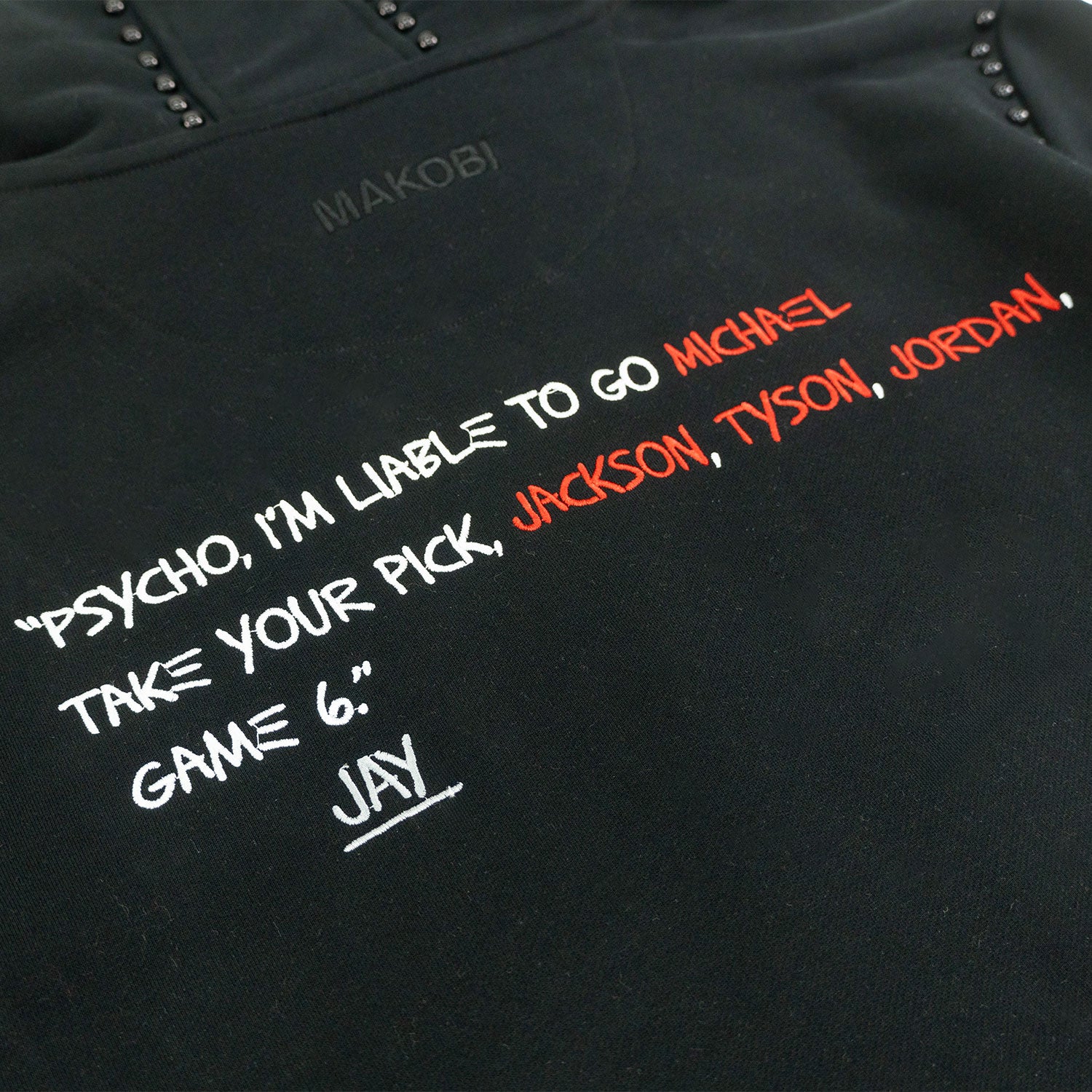M4353 Iconic Pull Over Hoodie- Black