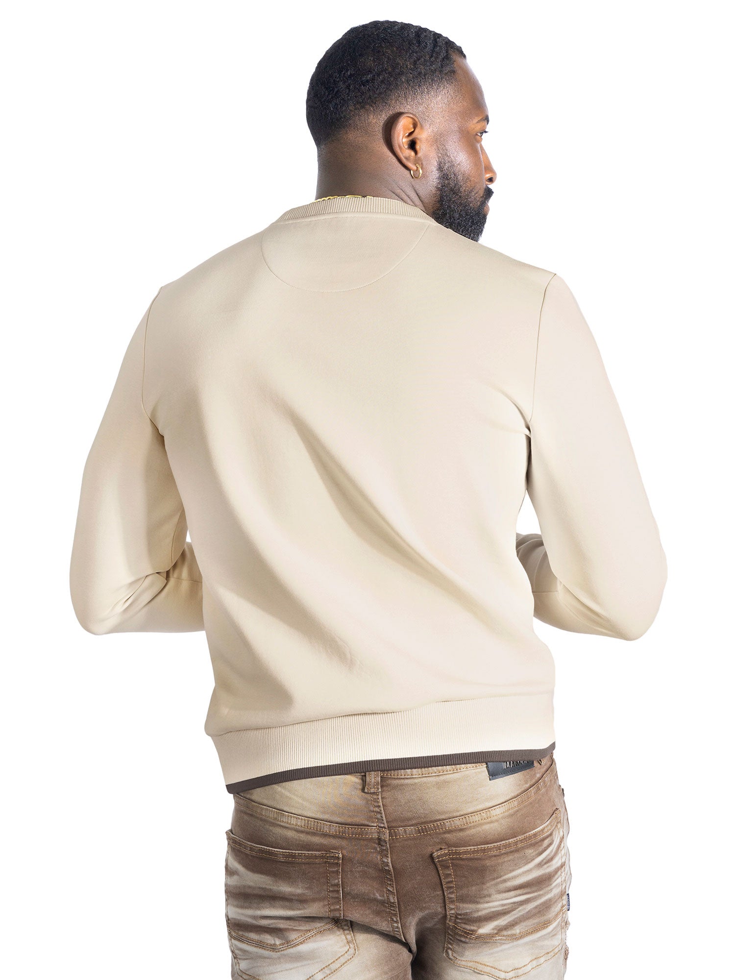 M4355 Lorenzo MK Crewneck - Khaki