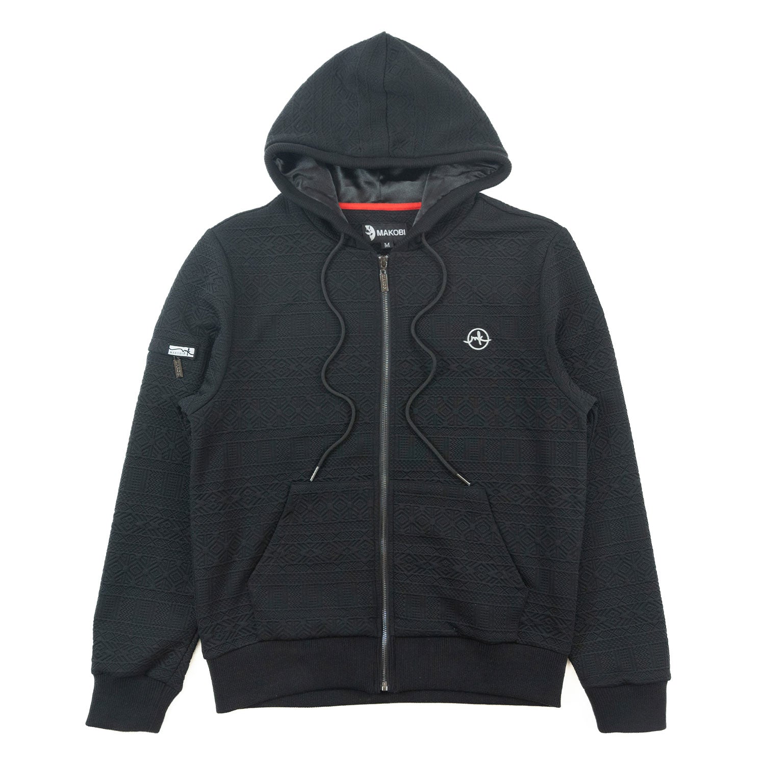 Makobi M4356 Berteli Jacquard Hoody Set in Black, view 8