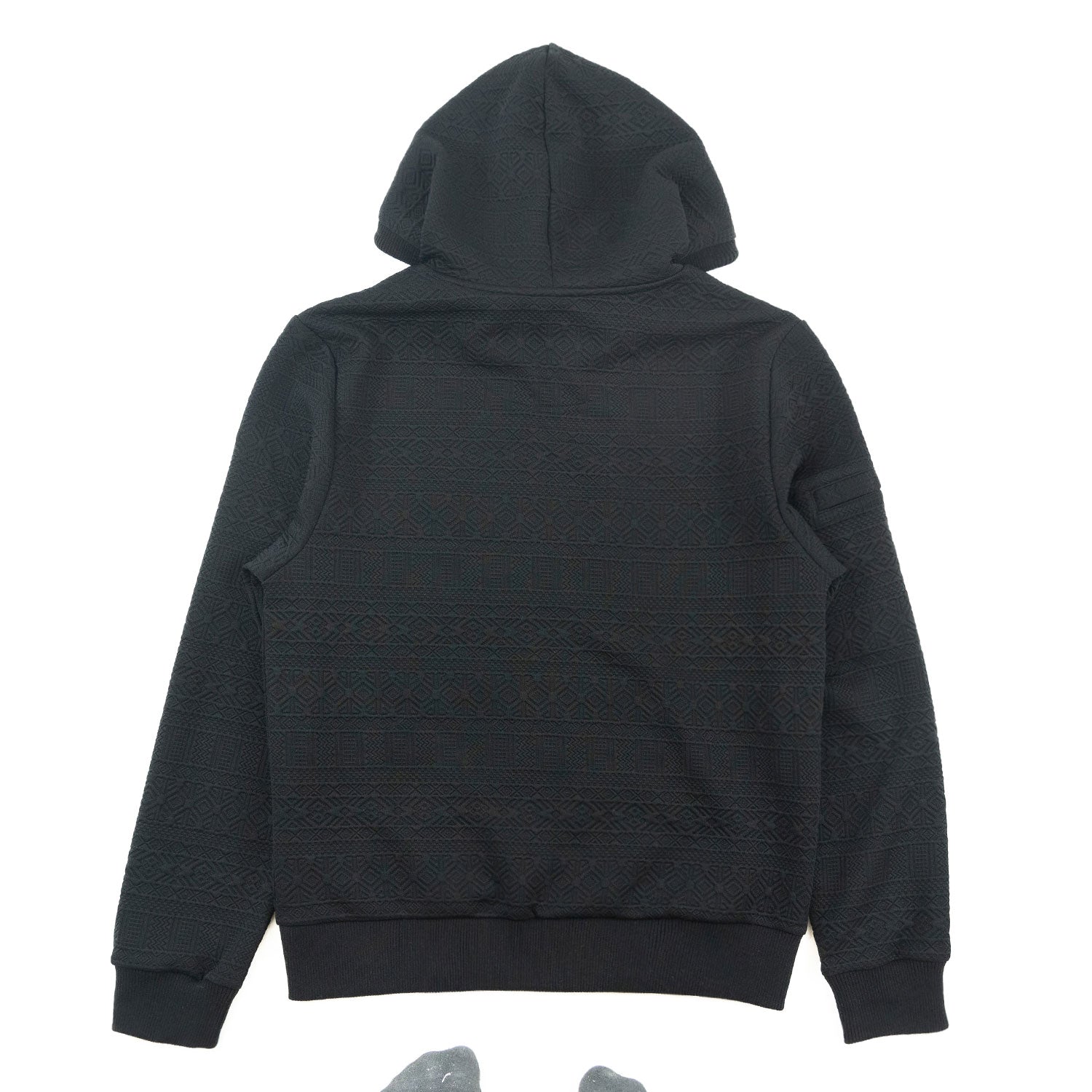 M4356 Berteli Jacquard Hoodie Set - Black