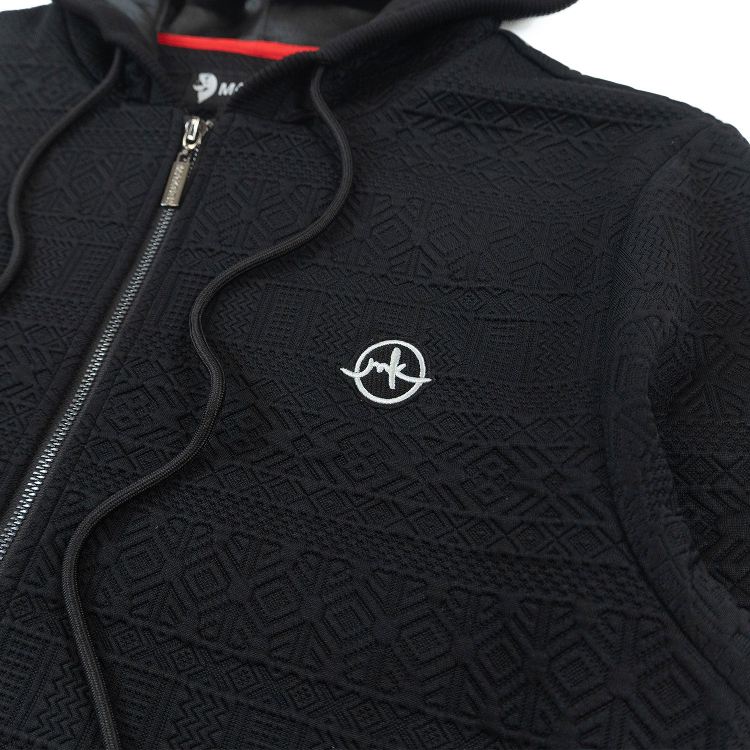 Makobi M4356 Berteli Jacquard Hoody Set in Black, view 6
