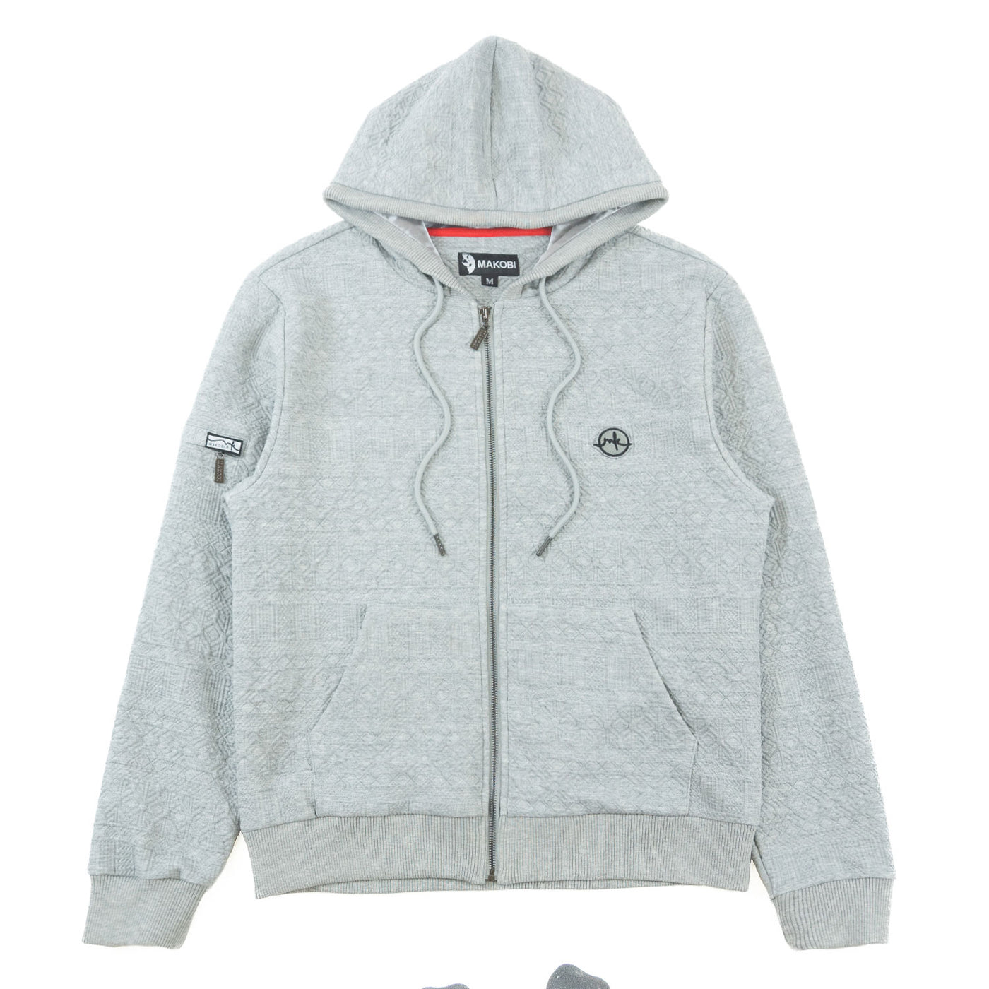 M4356 Berteli Jacquard Hoodie Set - Gray