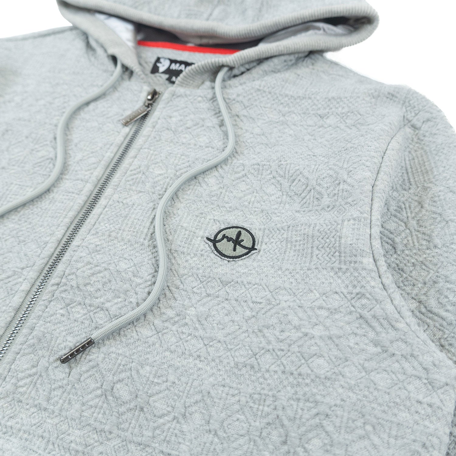 M4356 Berteli Jacquard Hoody Set - Gray