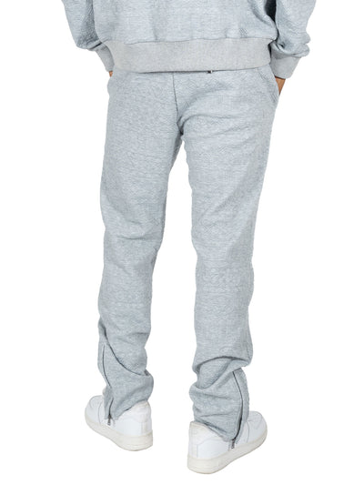 M4356 Berteli Jacquard Hoodie Set - Gray