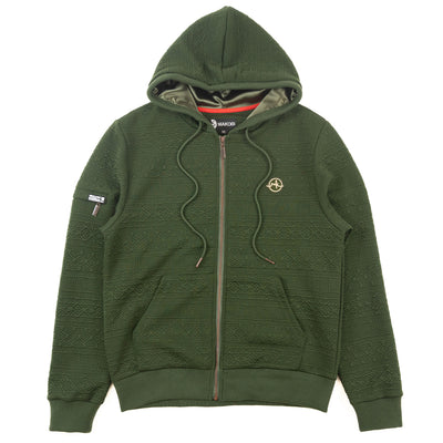 M4356 Berteli Jacquard Hoody Set -  Olive