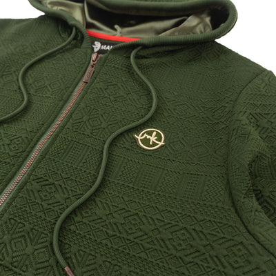 M4356 Berteli Jacquard Hoody Set -  Olive