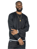 Makobi M4390 Beanchi Jacquard Crewneck in Black, view 2