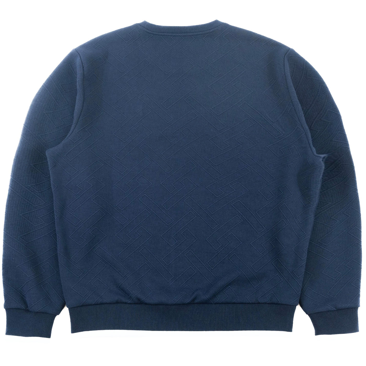 M4390 Beanchi Jacquard Crewneck - Navy