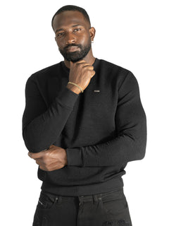 M4412 Bianco Crewneck - Black