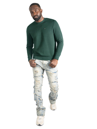 Sweatshirt | M4412 Bianco Crewneck - Green