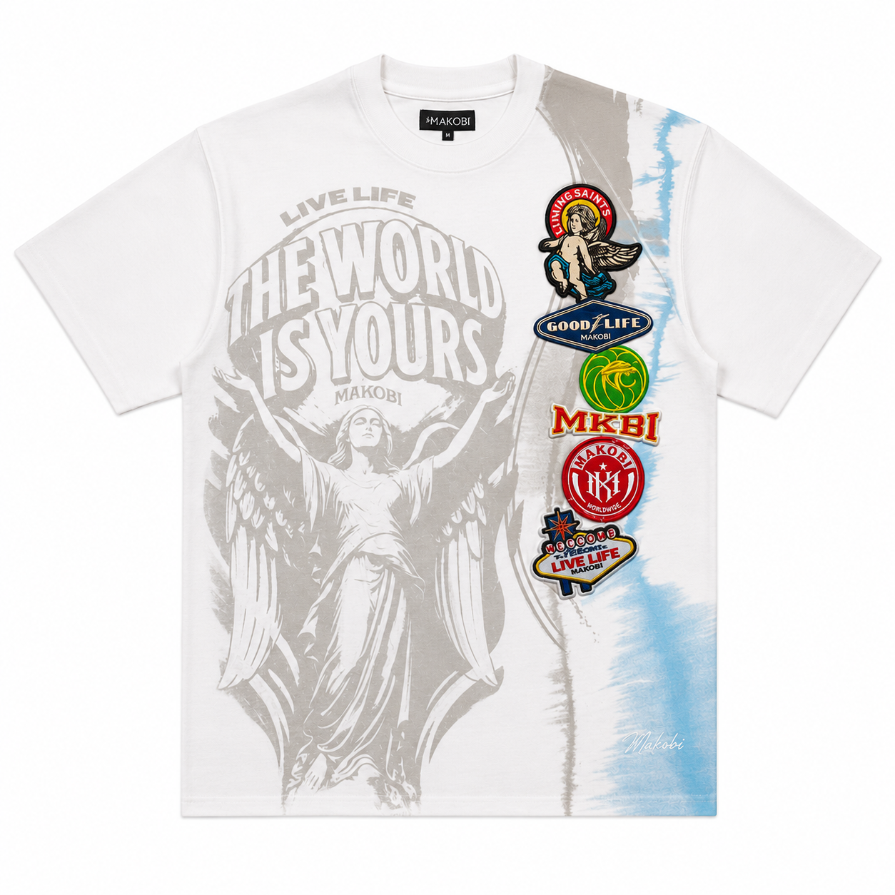 Mondo Short Set - White x Light Wash