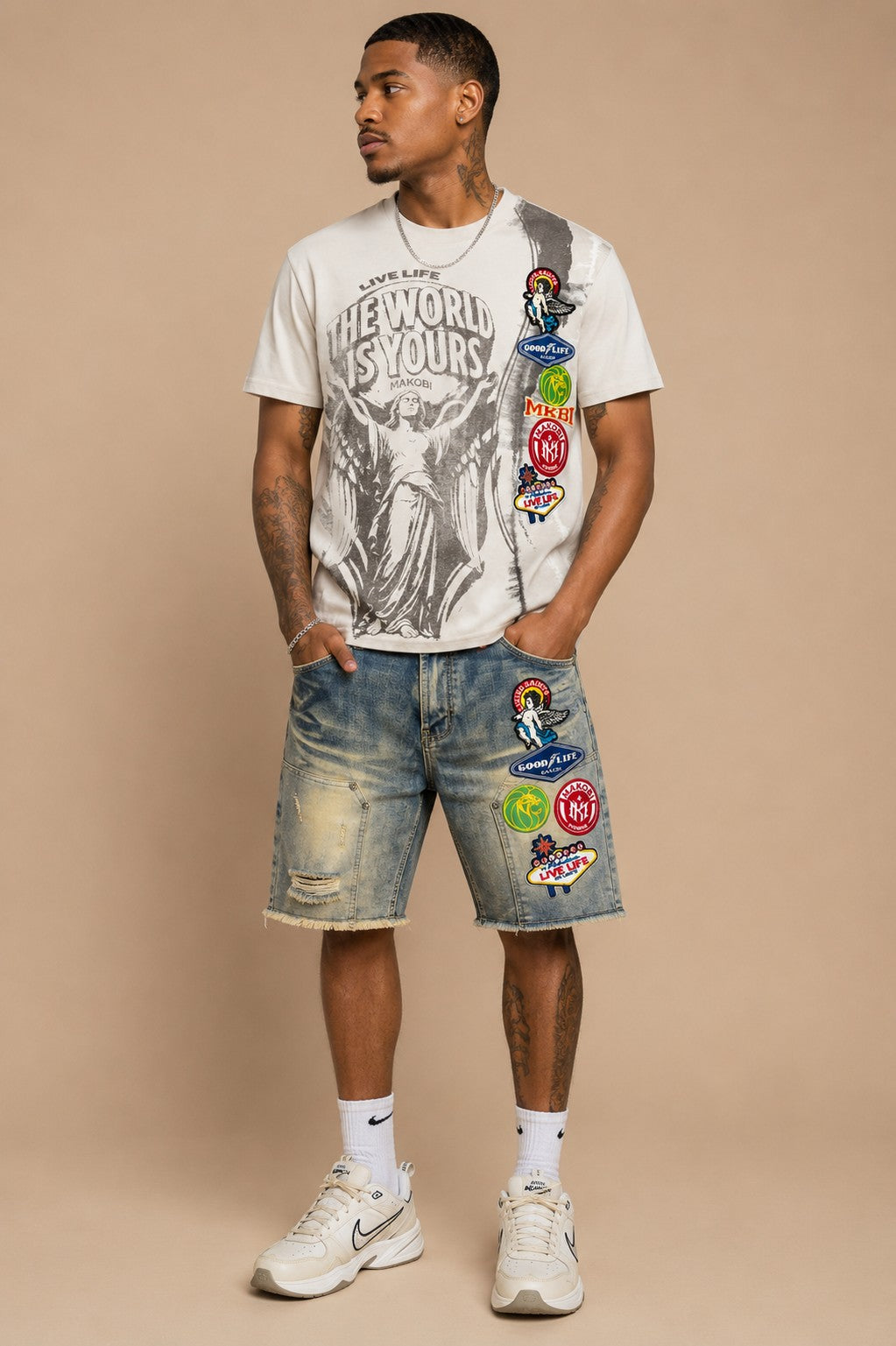 M441 Mondo Oversized Tee  - Khaki (NOT SOLD SEPARATELY - Add Mondo Shorts to your Cart)
