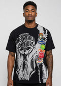 M441 Mondo Oversized Tee  - Black (NOT SOLD SEPARATELY - Add Mondo Shorts to your Cart)