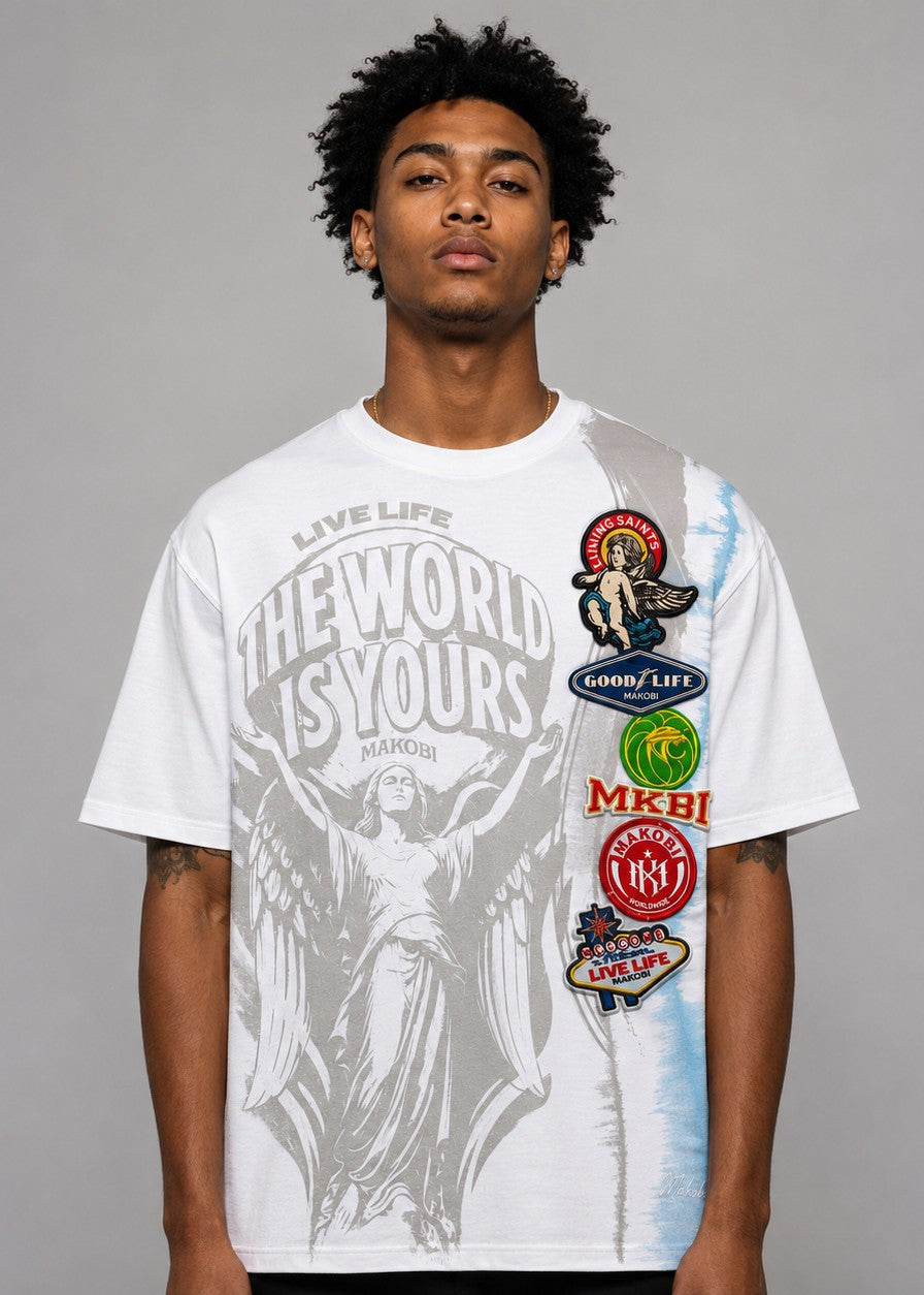M441 Mondo Oversized Tee  - White (NOT SOLD SEPARATELY - Add 941 Mondo Shorts to your Cart)