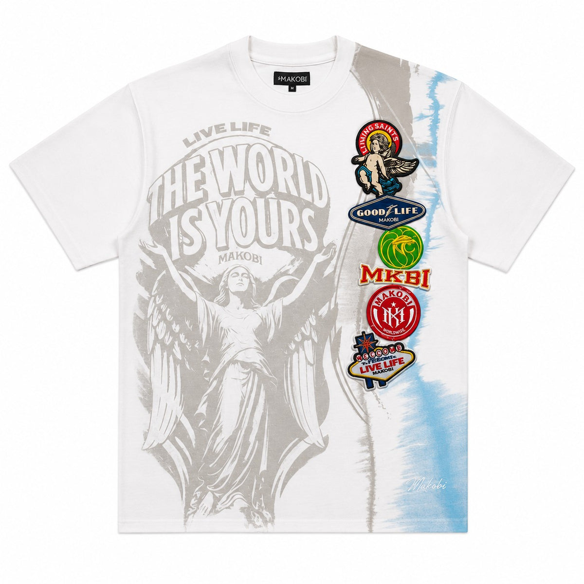 M441 Mondo Oversized Tee  - White (NOT SOLD SEPARATELY - Add 941 Mondo Shorts to your Cart)