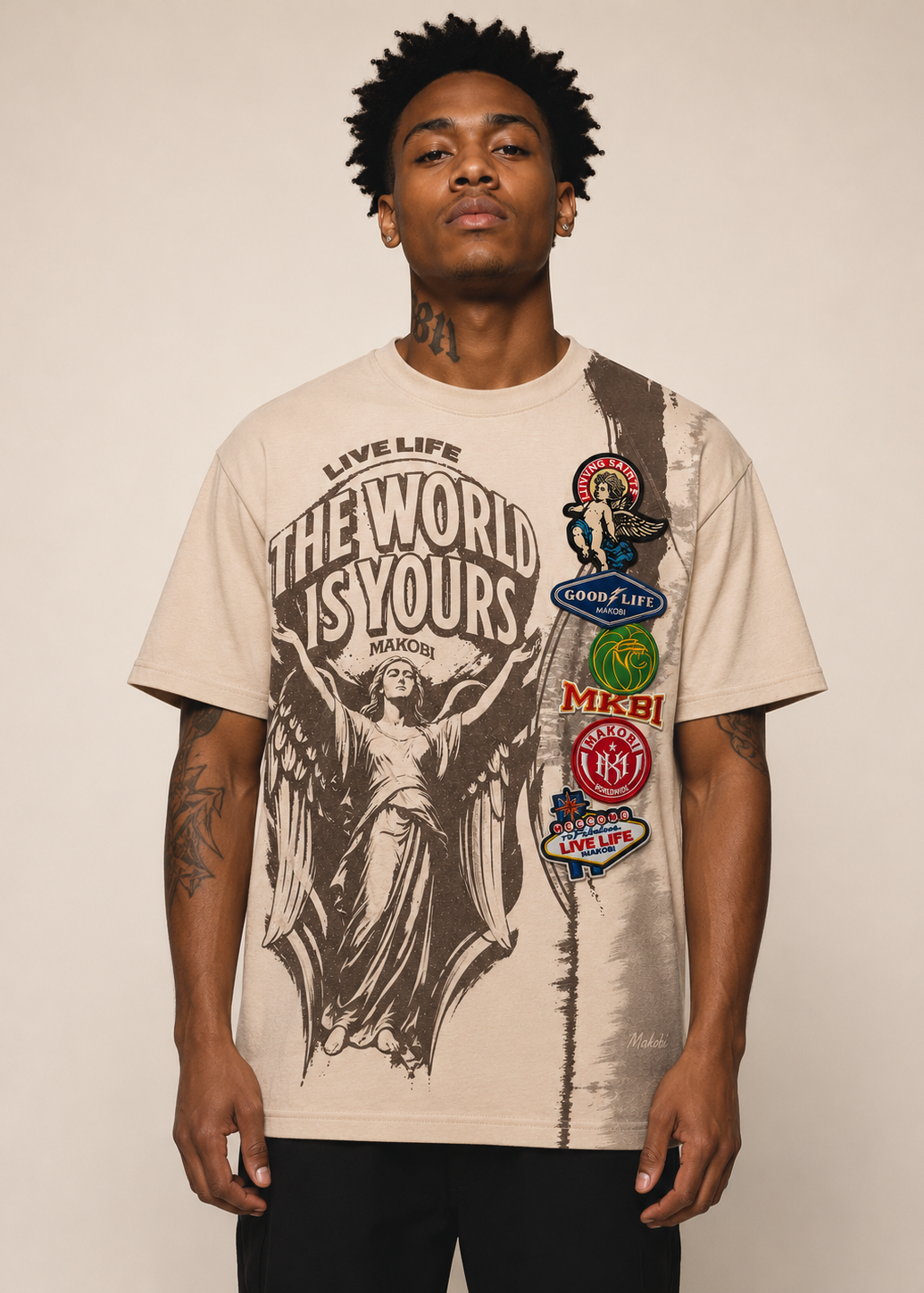 M441 Mondo Oversized Tee  - Khaki (NOT SOLD SEPARATELY - Add Mondo Shorts to your Cart)