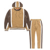 M4490 Beanchi Jacquard Hoody Set - Mocha