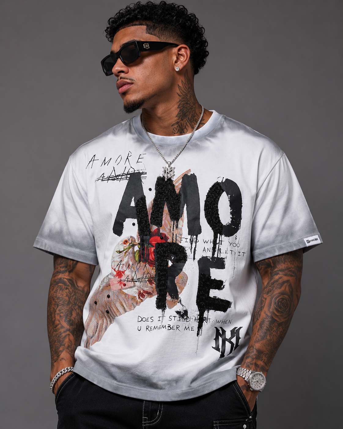 M451 Amore T-shirt - White (NOT SOLD SEPARATELY - Add M651 Shorts to your Cart)