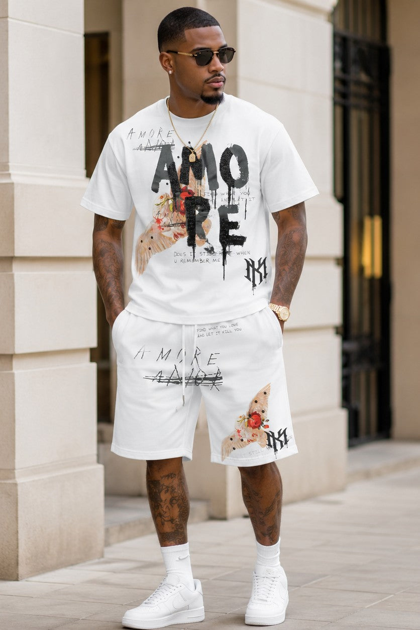 M451 Amore T-shirt - White (NOT SOLD SEPARATELY - Add M651 Shorts to your Cart)