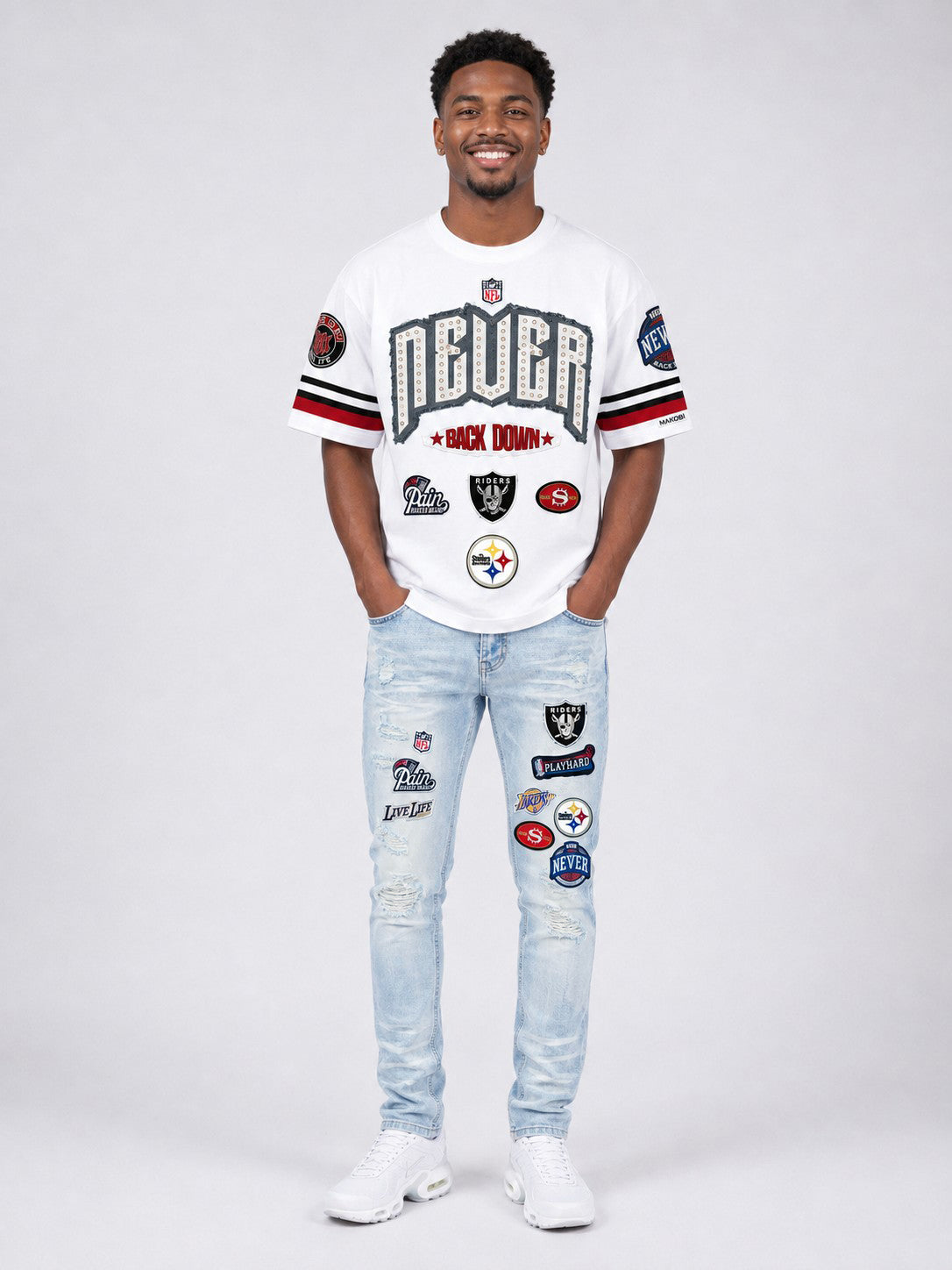 M1754 Never Back Down Jeans - Light Wash