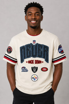 M454 Never Back down Boxed Tee - Natural