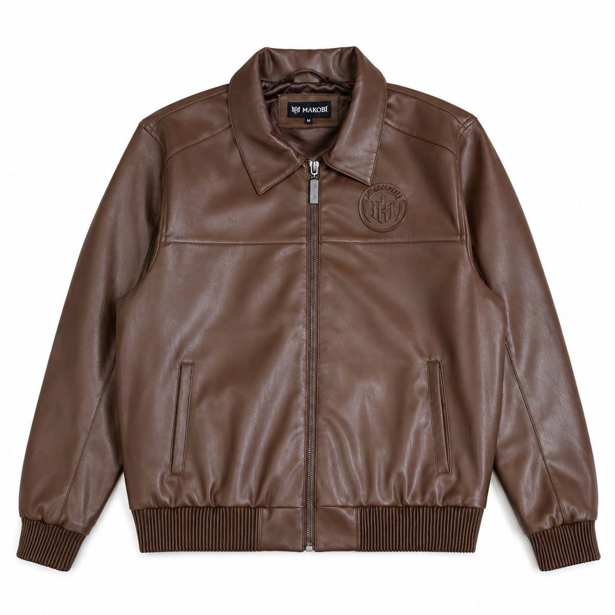 M4554 Azzuri PU Jacket - Brown