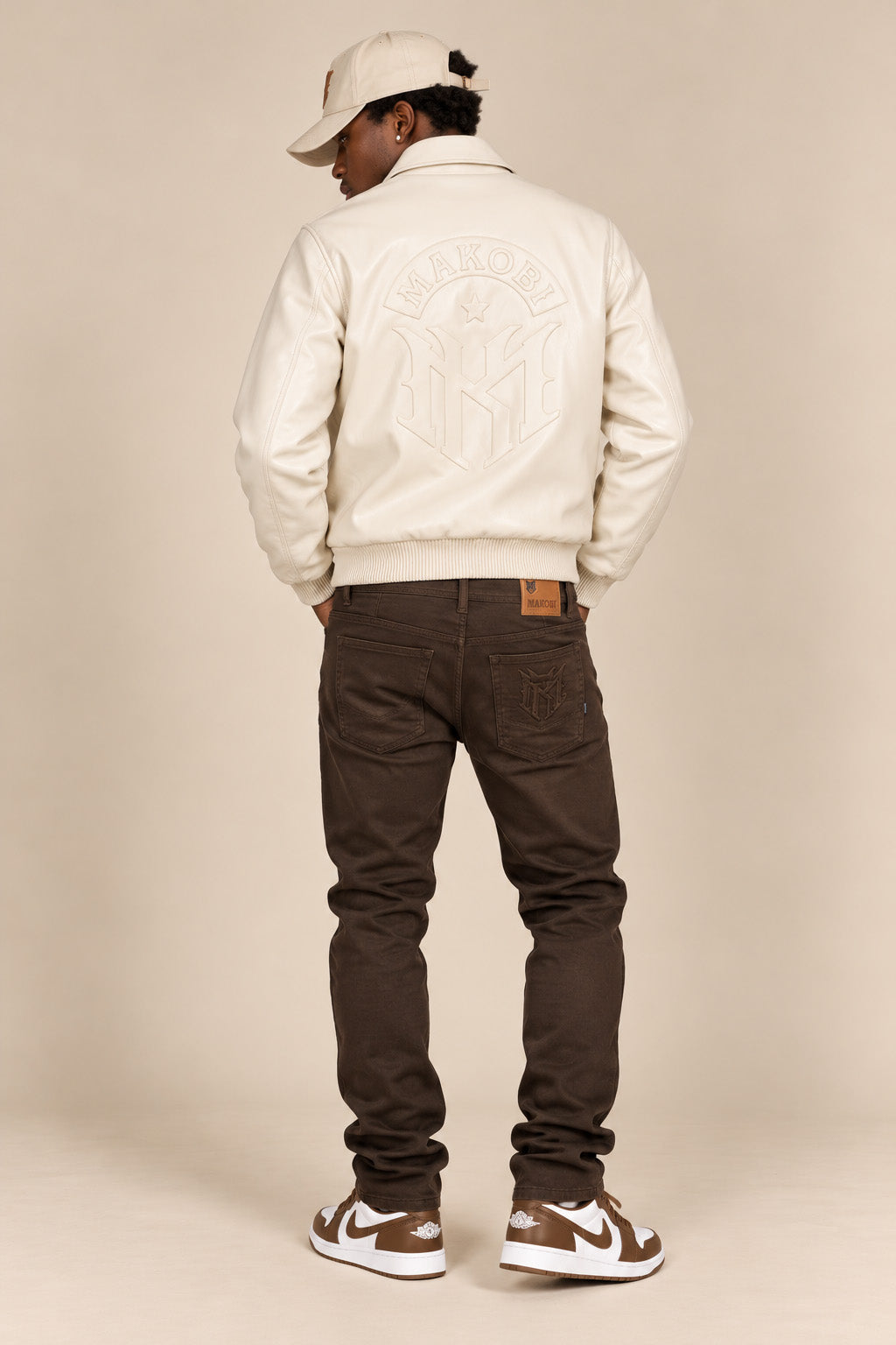 M4554 Azzuri PU Jacket - Cream